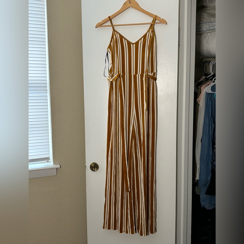 Gold and White Jumpsuit